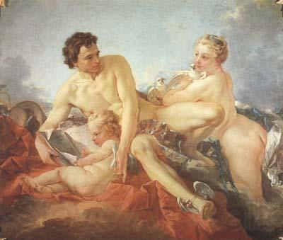 Francois Boucher The Education of Amor (mk08) Norge oil painting art